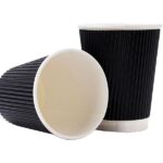 ქაღალდის შავი ჭიქები