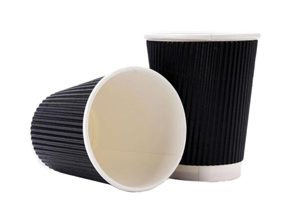 ქაღალდის შავი ჭიქები